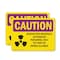 Signmission Radiation & Laser Sign, 10 in H x 14 in W, Vinyl Decal, Rectangle OS-2PACK-CR-D-1014-L-10211 - alternate 1